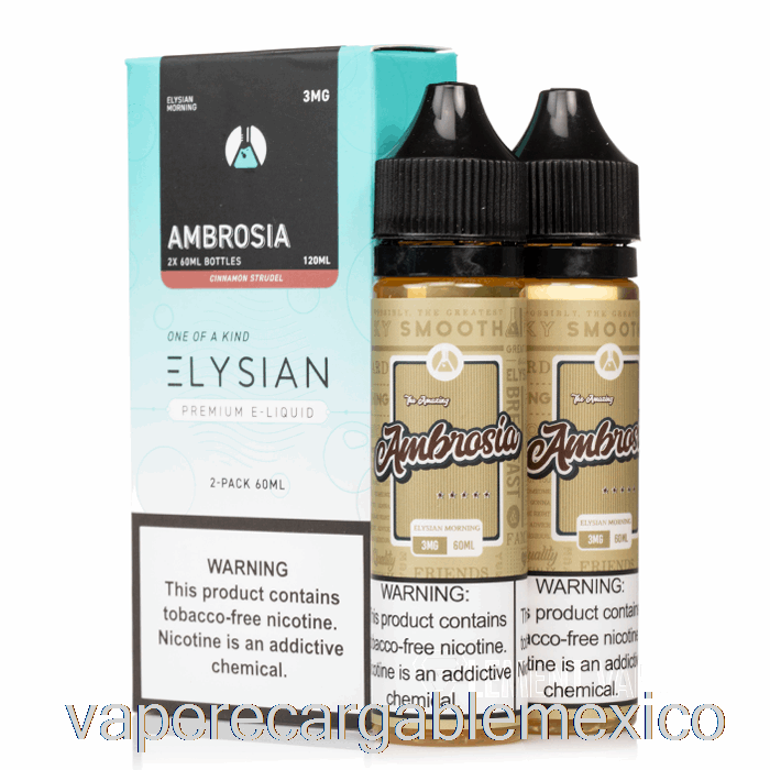 Vape Recargable Ambrosia - E-líquido Elysian Labs - 120ml 6mg